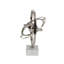 Sculpture sphère armilaire en aluminium Mattei