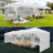 10x30 Pop Up Canopy Tent for Parties with 5 Sidewalls| Push Center Lock & Air Vent| Waterproof & UPF50+ |Gazebo Outdoor Tent for Party,Wedding,BBQ with 4 Sandbags, 8 Stakes & 16 Ropes-113849932