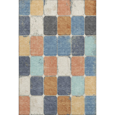 Premium Machine Washable Mayfield Geometric Rug