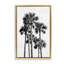 Cadre flottant noir et blanc Palm Tropics, design par Natalie Carpentieri-481961282-481961283