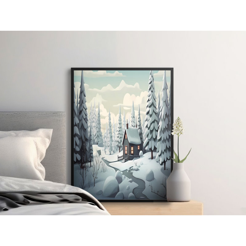 Wier 1 Piece Floater Frame Wall Art, 12x16