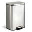 5,3 gallons en acier inoxydable poubelle avec couvercle rectangulaire poubelle avec fermeture en douceur et seau intérieur amovible poubelle de cuisine pour le bureau, la salle de bain et le salon-123167824-131411451