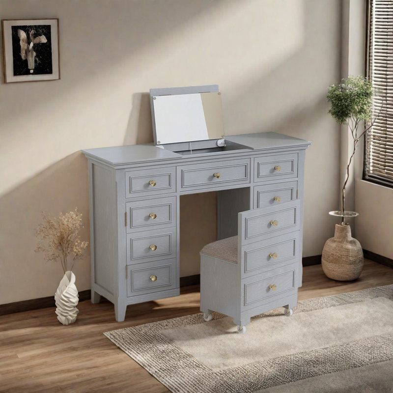 Commode de chambre à coucher, Gris