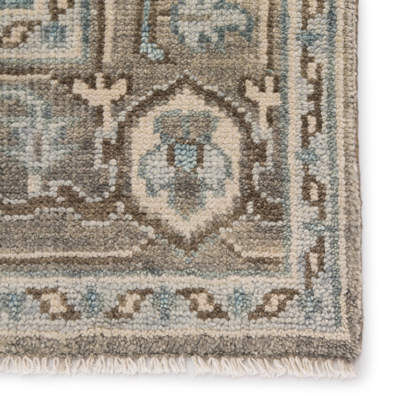 Winter Hand Knotted Wool Oriental Area Rug, Runner 3' x 12'