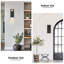 Lampe murale d'extérieur à DEL 15 po en aluminium noir à intensité variable-766343023