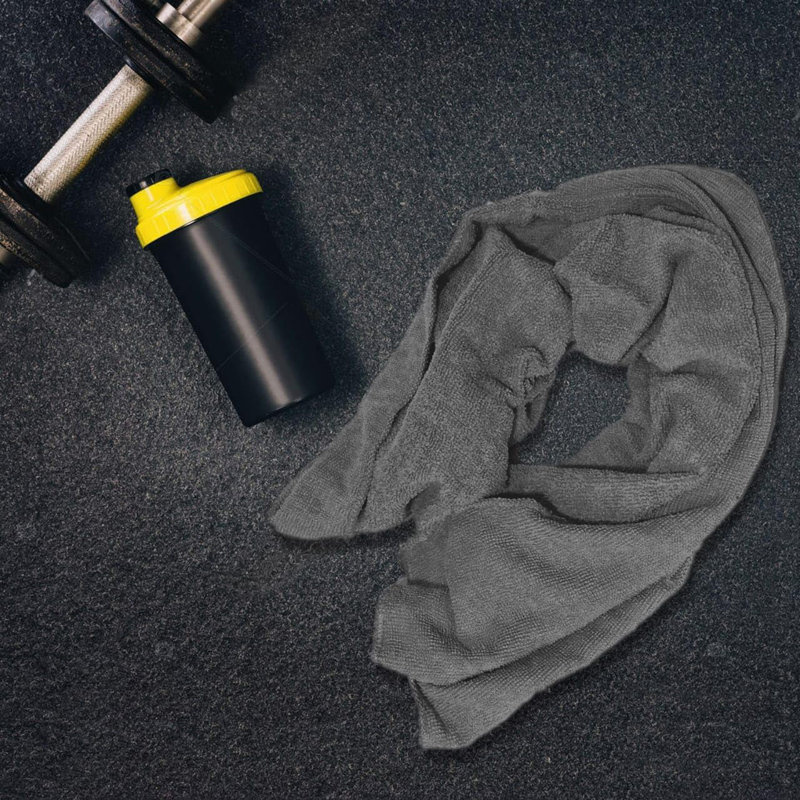 Microfiber Fast Drying Bath Towel, 3, Grey