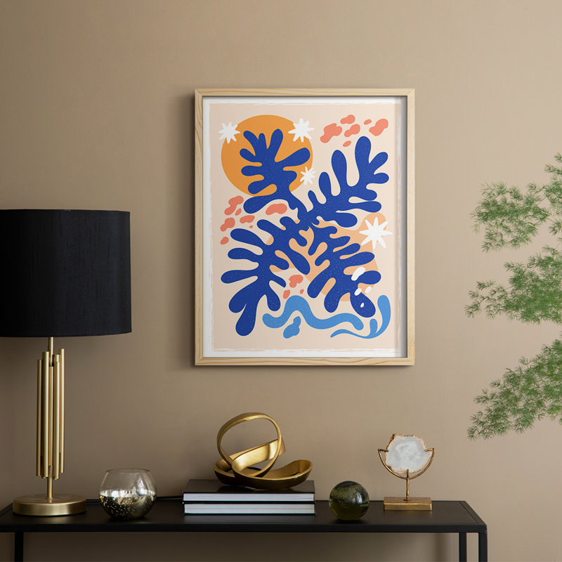 Matisse CECLXVI, reproduction d'art encadrée - bois massif, Naturel, H 11 po x l 9 po