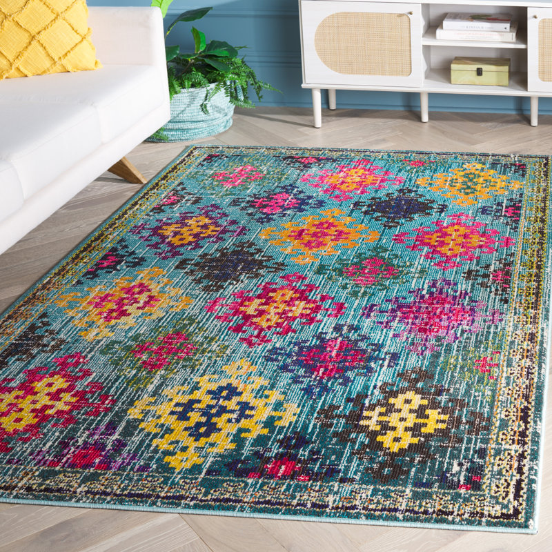 Isabea Performance Geometric Rug, Rectangle 5'1" x 7'7"