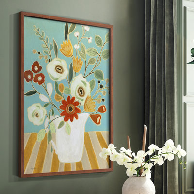 Joyful Blossoms I Framed Print - Solid Wood