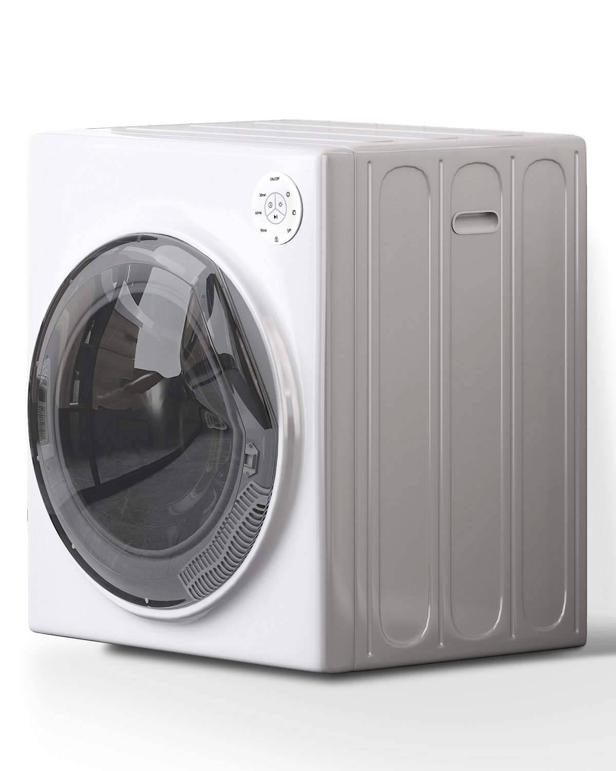 HOMCOM Portable Compact Laundry Dryer Machine for Apartment or Dorm, White