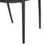 Chaise d'extérieur en polypropylène noir pour l'extérieur