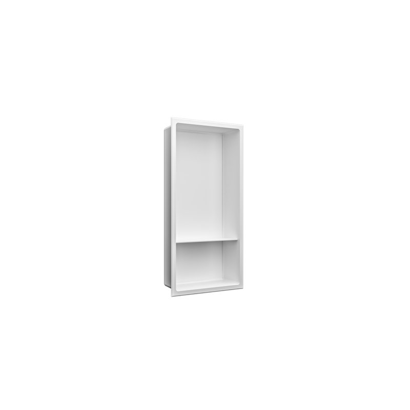 Tablette murale encastrée Lachisha, Blanc