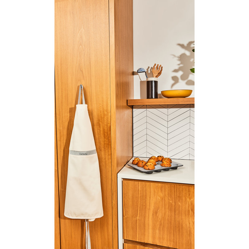2 Pocket Linen Apron, Cream