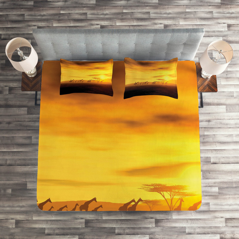 Modern & Contemporary Polyester Coverlet, King Bedspread + 2 Shams