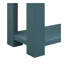 Console / canapé avec tiroirs de rangement et tablette inférieure pour le vestibule (bleu foncé)-1186946972