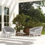 Rowan 24" Rope Barrel Back Patio Dining Chairs, Set Of 2, Optic White Acrylic