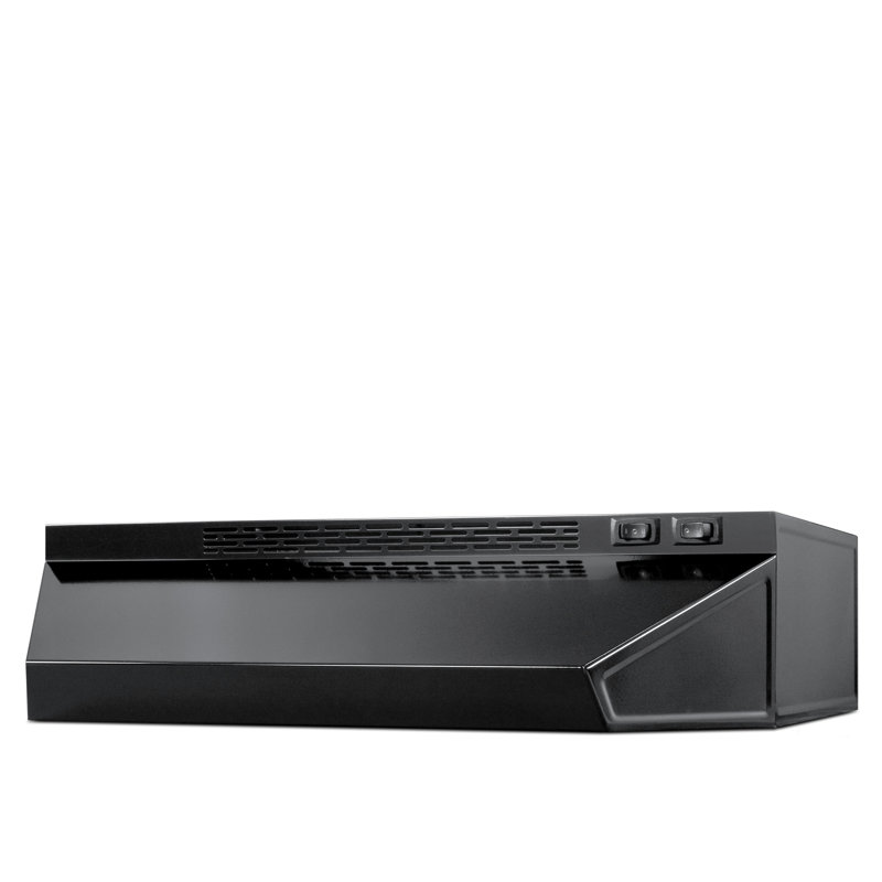 Hotte sous un meuble convertible 24 pouces Value Line 160 CFM, Noir