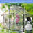 6X6FT-BLACK Polycarbonate Greenhouse Raised Base And Anchor Aluminum Heavy Duty Walk-In Greenhouses For Outdoor Backyard In All Season