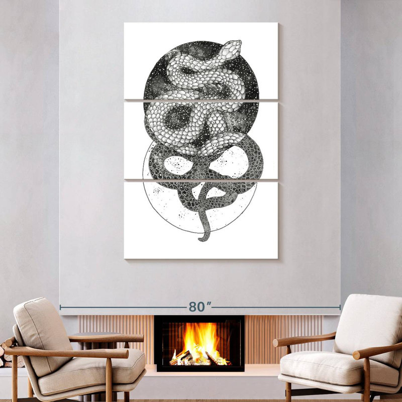 Brampt Good And Evil, 74" H x 48" W