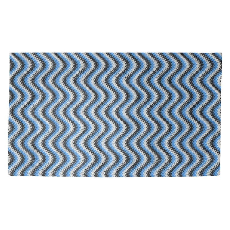 Kitterman Striped Indoor Doormat, Rectangle 5'2.5" x 7'2", Pink