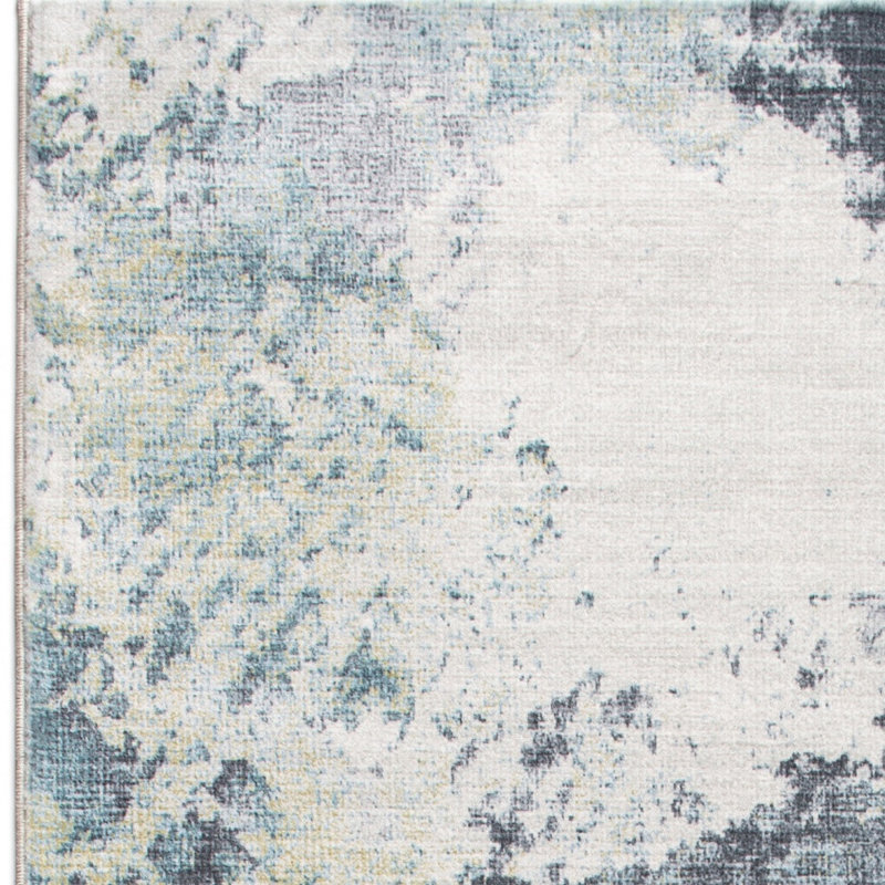 Tapis bleu et jaune, Tapis de couloir 2 pi x 7 pi