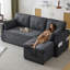 3 Seater Linen Sofa-1497130516