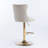 Swivel Velvet Barstools with Adjusatble Seat Height-1880070280-1880070259