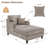 Aglaea Upholstered Chaise Lounge With Adjustable Backrest-1229185458