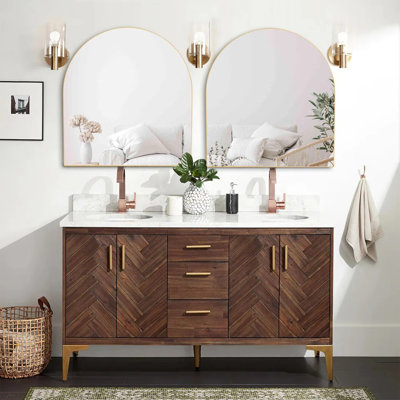 Miroir de salle de bain en métal