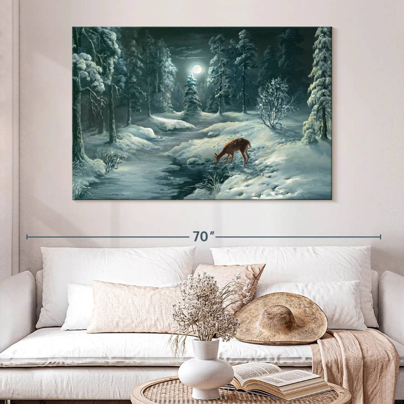 Brampt Nighttime Forest, 34" H x 51" W