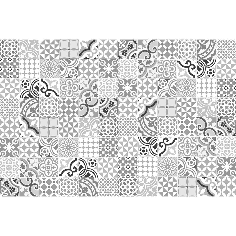 Alantra Vinyl Machine Printed Area Rug, Rectangle 133 x 200cm