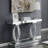 Mirrored Acrylic Entryway Sofa Console Table