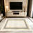 1PC luxury vintage geometric greek key border beige marble pattern area rugs, Soft and Comfortable, easy-to-maintain, machine washable Indoor floor mat, suitable for living room, bedroom, dining room, hallway, kitchen, balcony, entryway, Home Decor,-1803408428