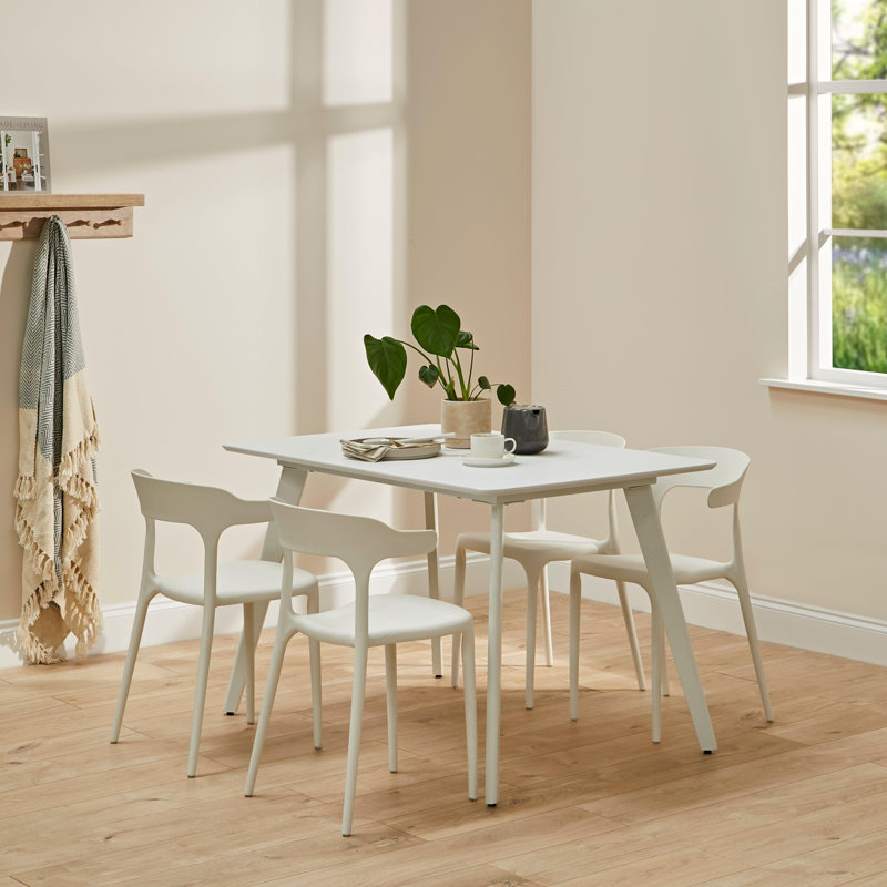 Kayleigh Dining Table, Pure White