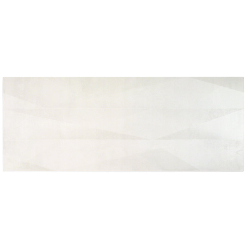 Impulse 12" x 32" Ceramic Concrete Look Tile (10.65 sq. ft. / box), Murmur White
