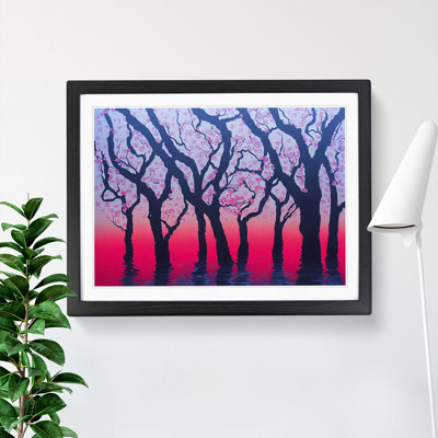 Cherry Blossom Tree View - Framed Print