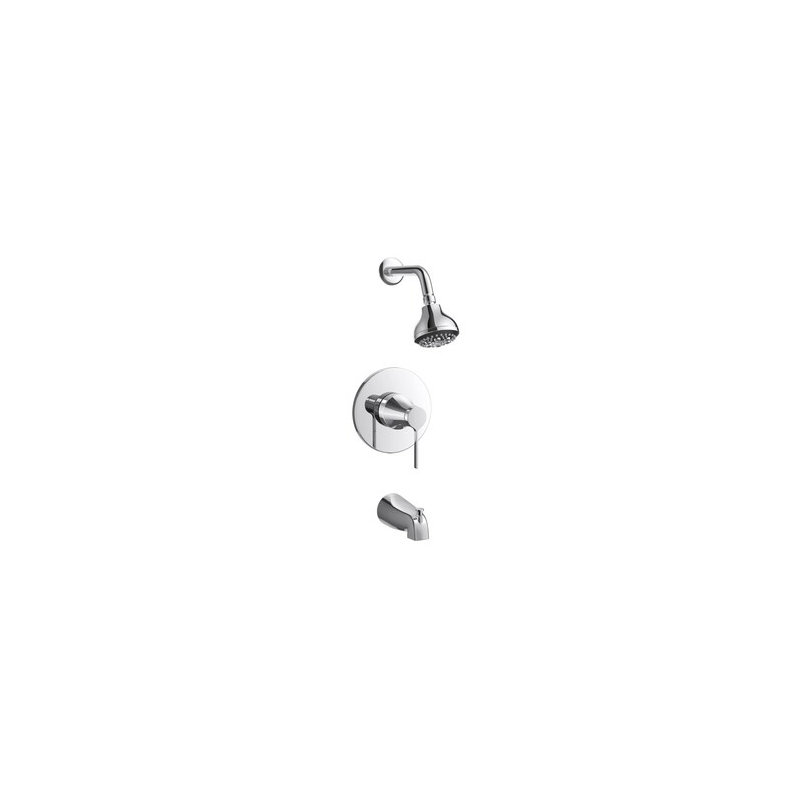 Système de douche complet avec inverseur, Chrome