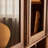 Light luxury black walnut bookcase