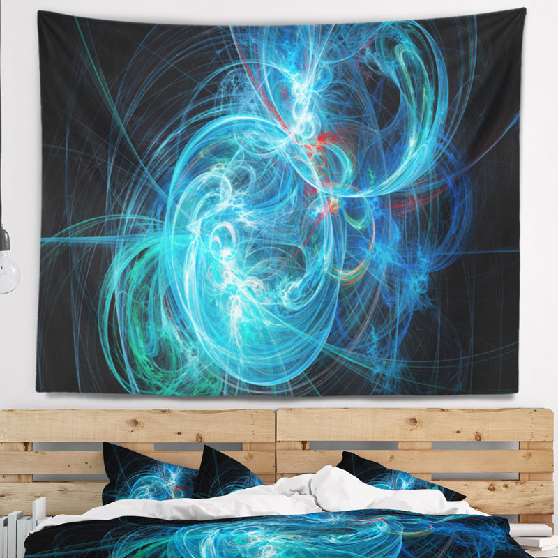 Abstract Polyester Tapestry, 32" H x 39" W