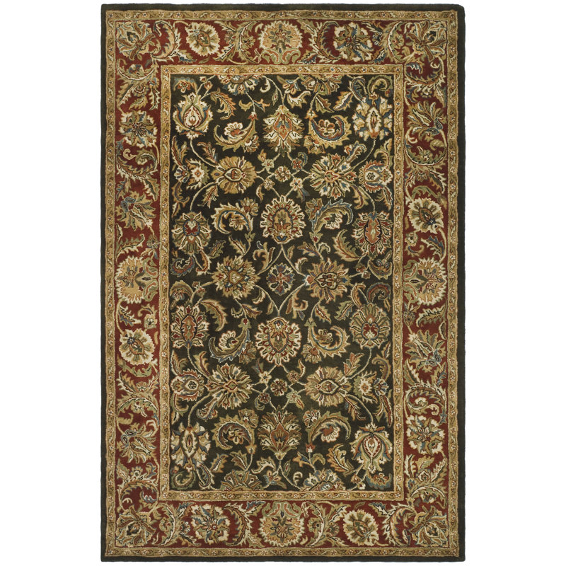 Alger Hand Tufted Wool Oriental Rug, Rectangle 5' x 8'