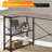 L-Shaped Metal Base Computer Desk