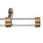 Cambria Designer Series 1 1/8 In Dia. Clear Acrylic Fixed Length Curtain Rod w/ End Cap-1460709213-1460709214