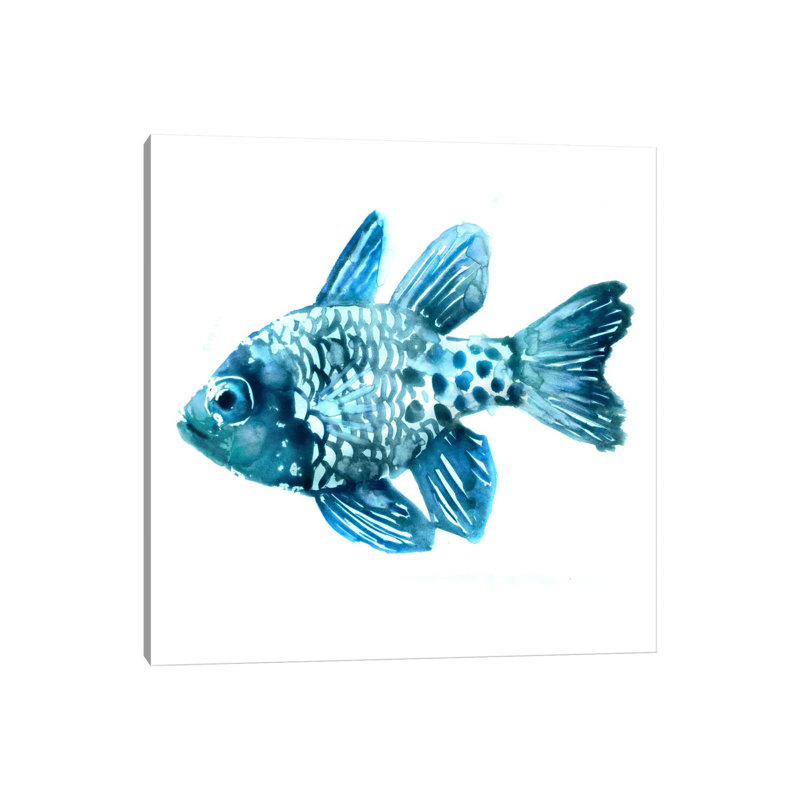 Fish II by Edward Selkirk - Wrapped Canvas Painting, 66.04 cm H x 66.04 cm W x 1.91 cm D
