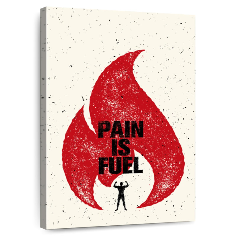 Tergel Pain Is Fuel Quote, 36" H x 24" W