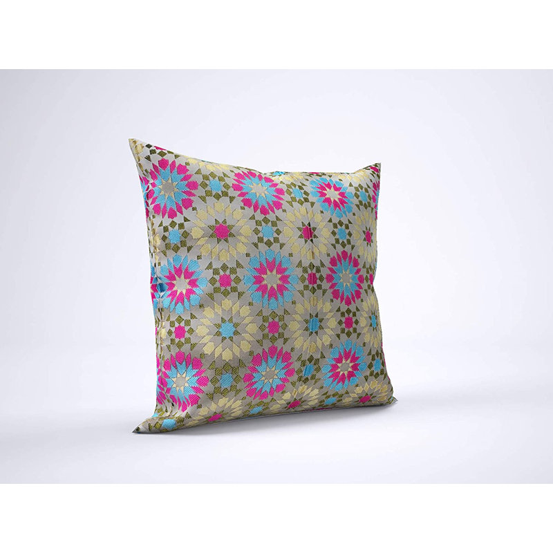 Dungorbery Geometric Square Cushion Cover, Multi-Color