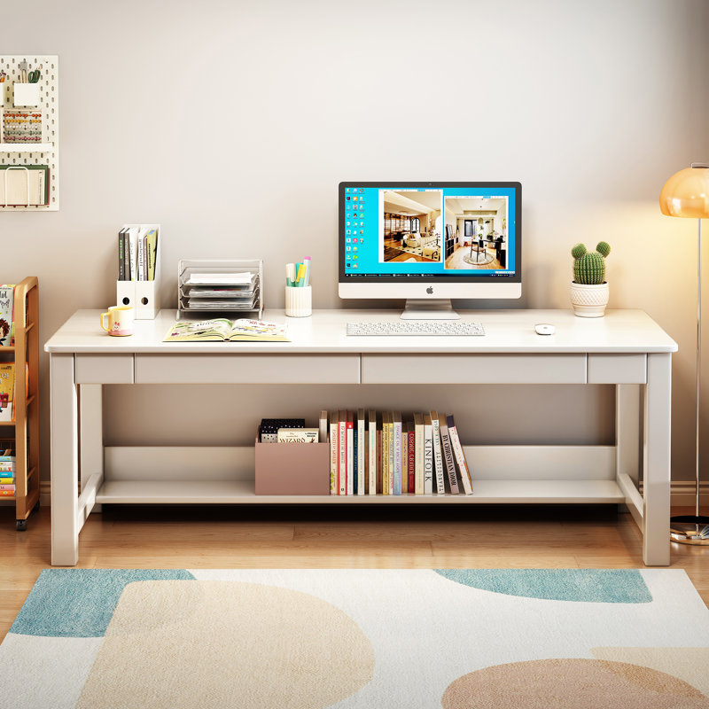 Bureau d'écriture rectangulaire, Blanc