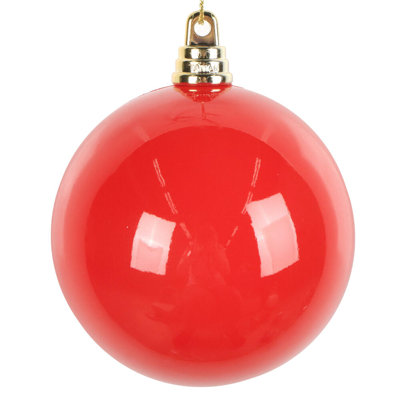 3" High-Gloss Ball Ornament. Includes 12 ornaments per bag.