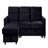Sleeper, Reversible  Basic Sectional Sofa Sofa Sofa With Storage Chaise And Side Pocket