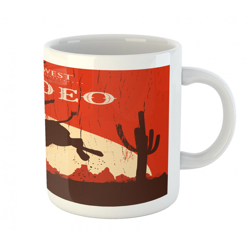 Grande tasse à café rodeo cowboy