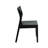 Morven Dining Chair Set of 2, A Solid Wood Windsor Kitchen Chair with Angular Back & curved Design, Reinforced Hardwood Frame, Ebony Black Finish.-664416985